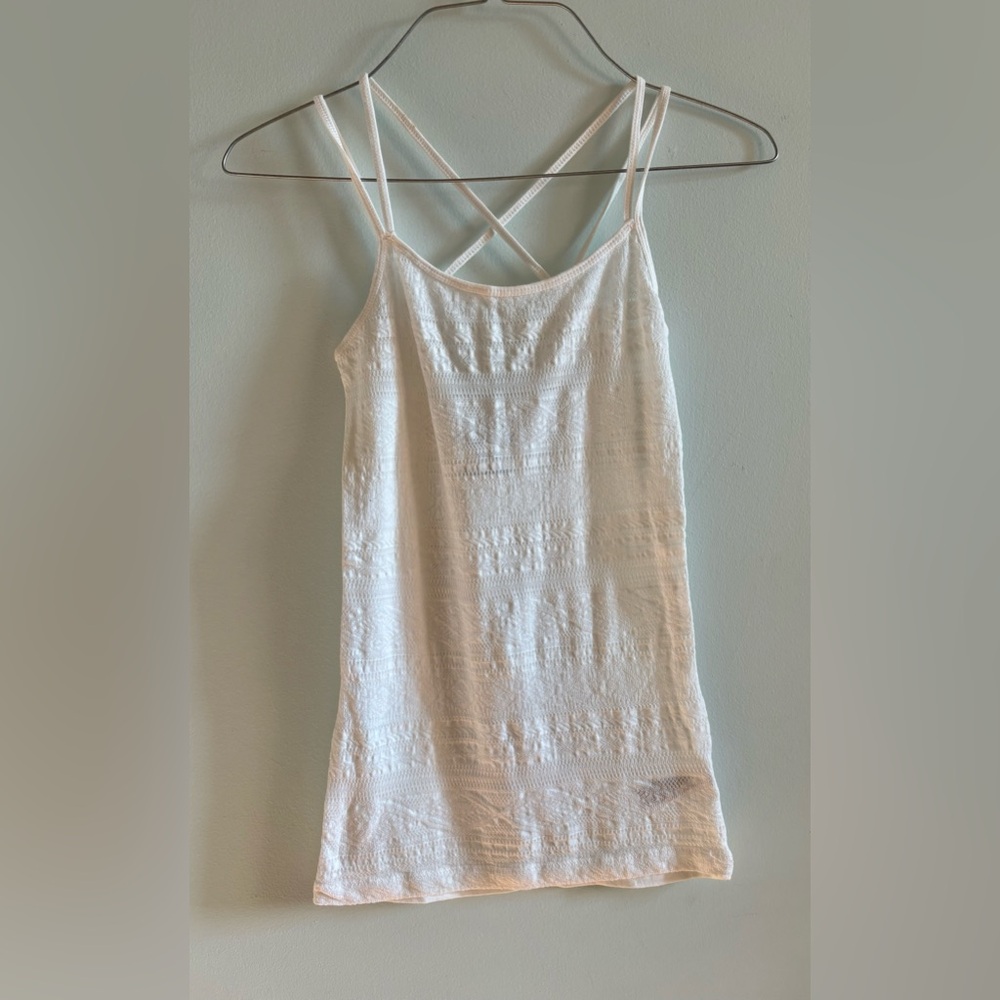 Aeropostale White Double Strap Camisole